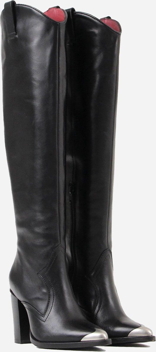 Bronx New Americana - Cowboylaarzen - Schachthoogte 42 Cm - Hakhoogte 9, 5 Cm - Zwart