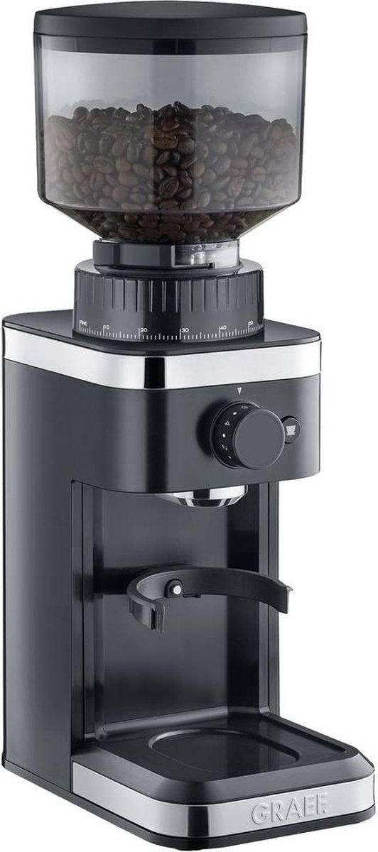 Graef CM502EU - Koffiemolen - Stalen kegelmaalwerk 140 maalgraden - Zwart