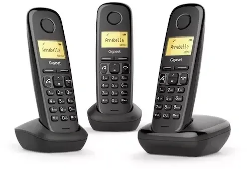 Gigaset A270 - Dect-telefoon - 3 Handsets - 80 Telefoonboeknamen (3 Handsets)