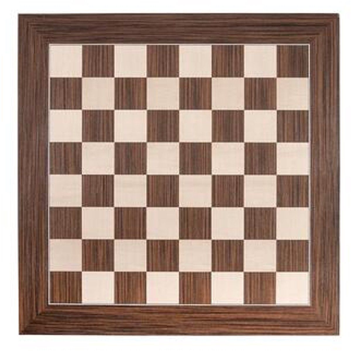 Engelhart 170484 - Schaakbord - Walnoot/esdoorn Ingelegd 50x50 Cm