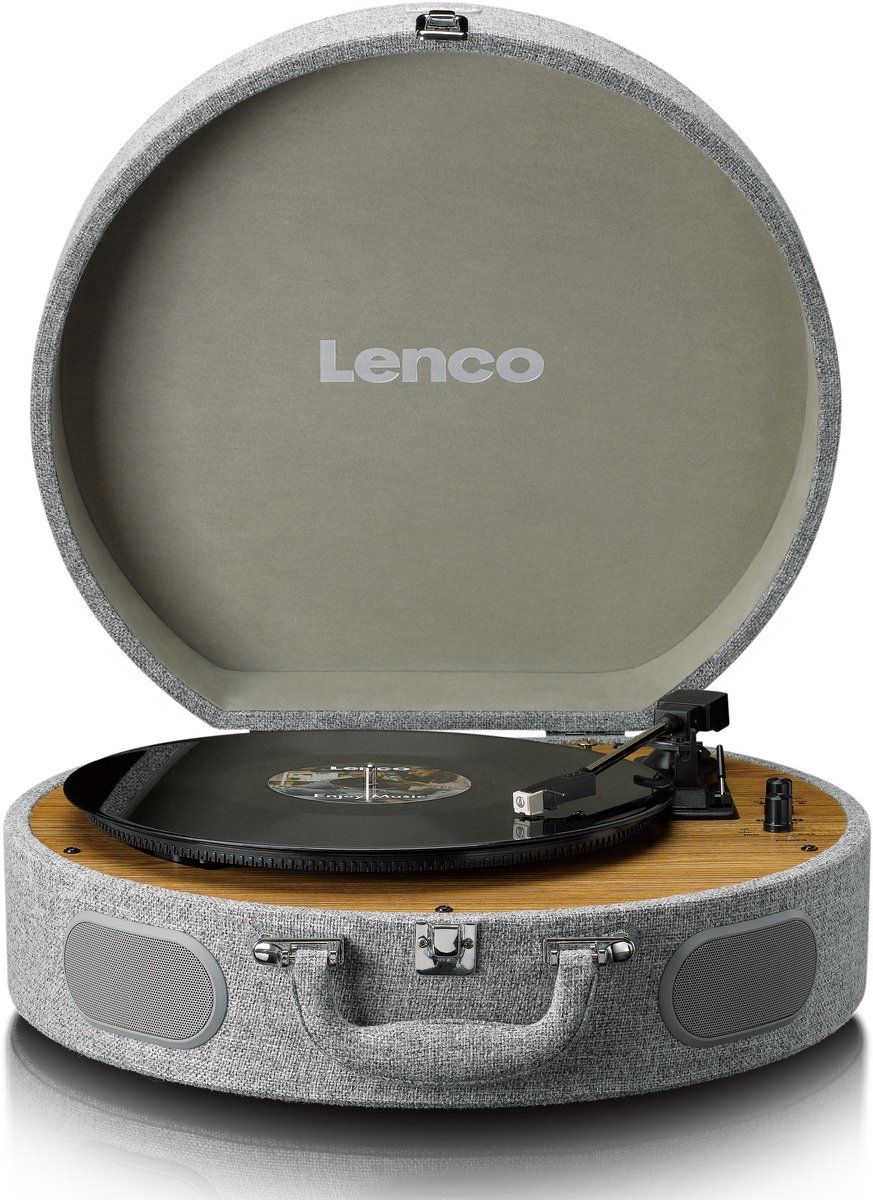 Lenco LS-66GY - Retro Platenspeler - Bluetooth en AT3600L cartridge - Grijs