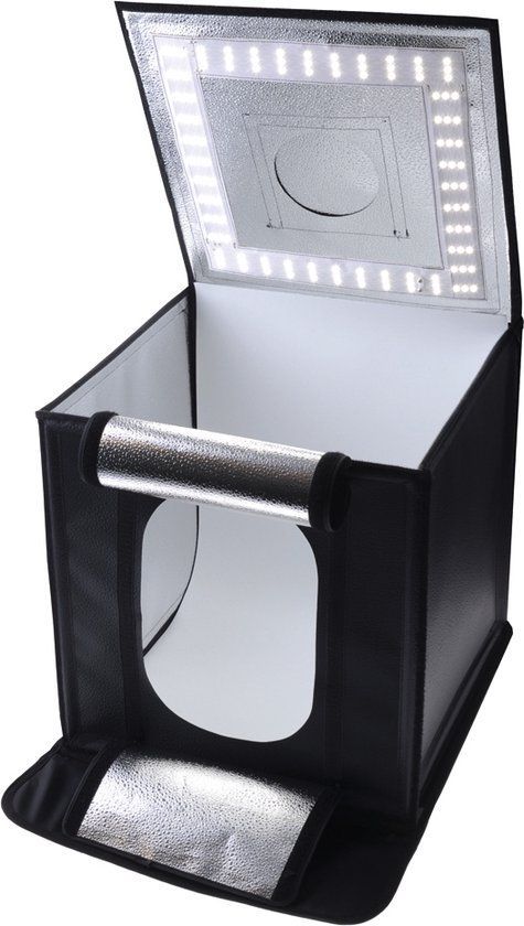Caruba Portable Lightbox - Dimbaar LED - 70x70x70cm - 4 Achtergronden