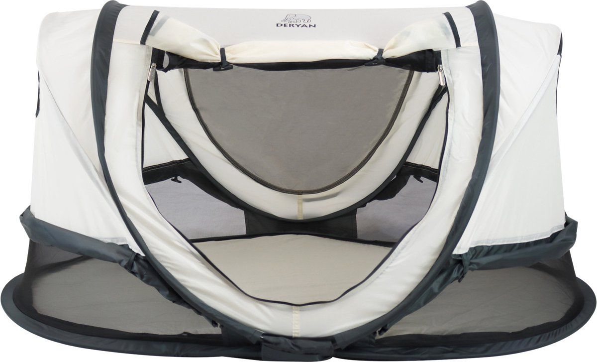 Deryan Shane Luxe Campingbedje - Pop-Up - Anti-Uv 50+ - Cream