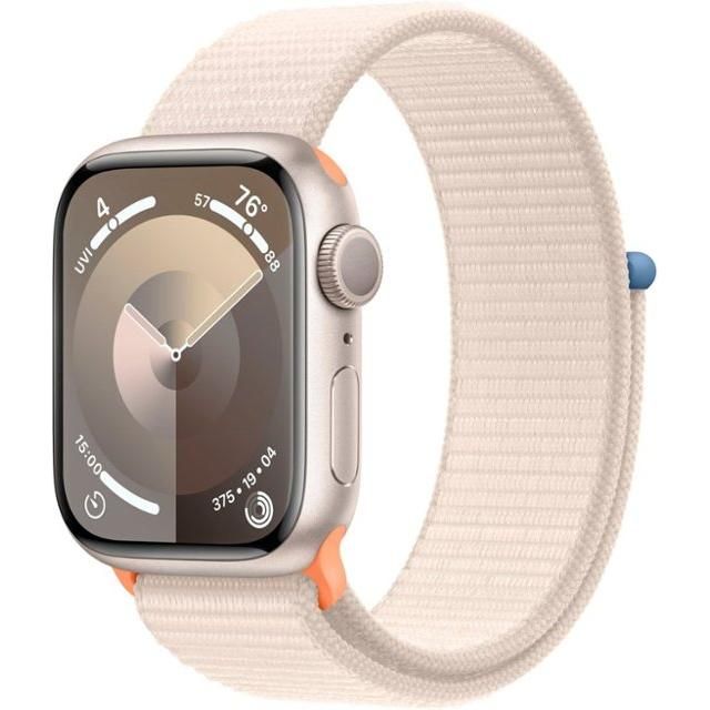 Apple Watch Series 9 - 41mm - Aluminium - Sterrenlicht - GPS + Cellular