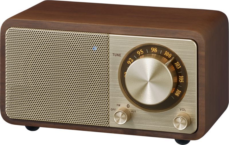 Sangean WR-7 PLUS - FM radio met Bluetooth - Houten behuizing - Vintage Walnut