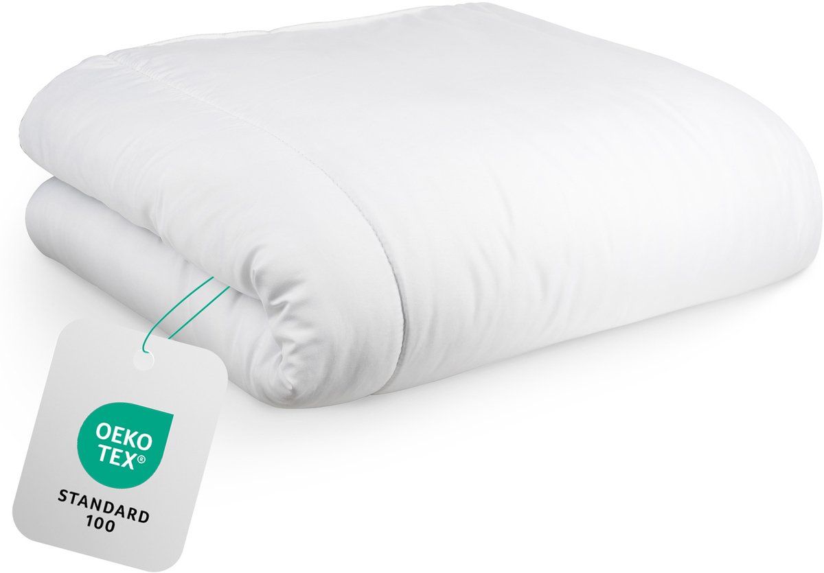 Home&Comfort Hom&Com Donsdeken - 90% Eendendons - 155x220 Cm - 4 Seizoenen Met Satijnen Rand - Oeko-Tex&Diervriendelijk Gecertificeerd