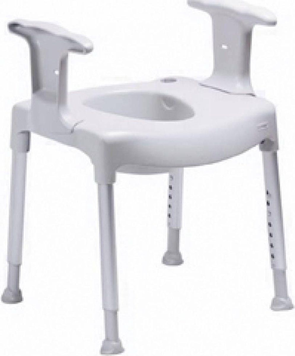 Etac Swift - Vrijstaande Toiletverhoger - Hoogte Verstelbaar 42-57 Cm - Max. 130 Kg