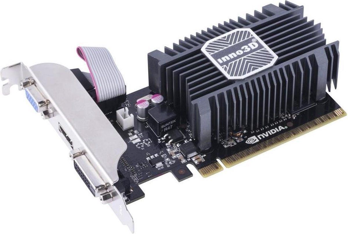 INNO3D GeForce GT 730 - Videokaart 2GB GDDR3 - Passief - 4096 x 2160 Pixels