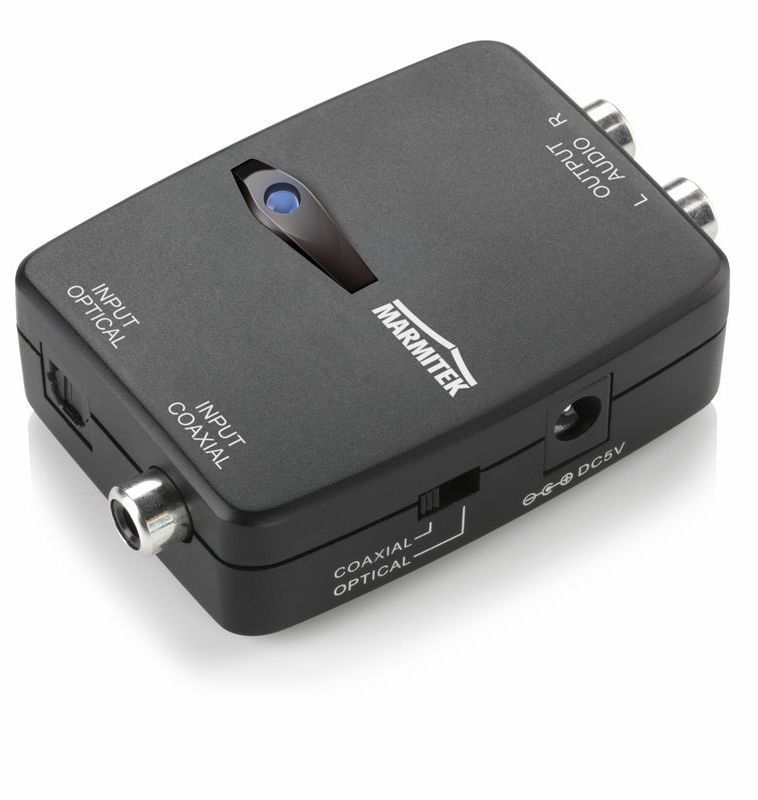 Marmitek Connect DA21 - DAC - Digitale naar analoge audio converter - Grijs