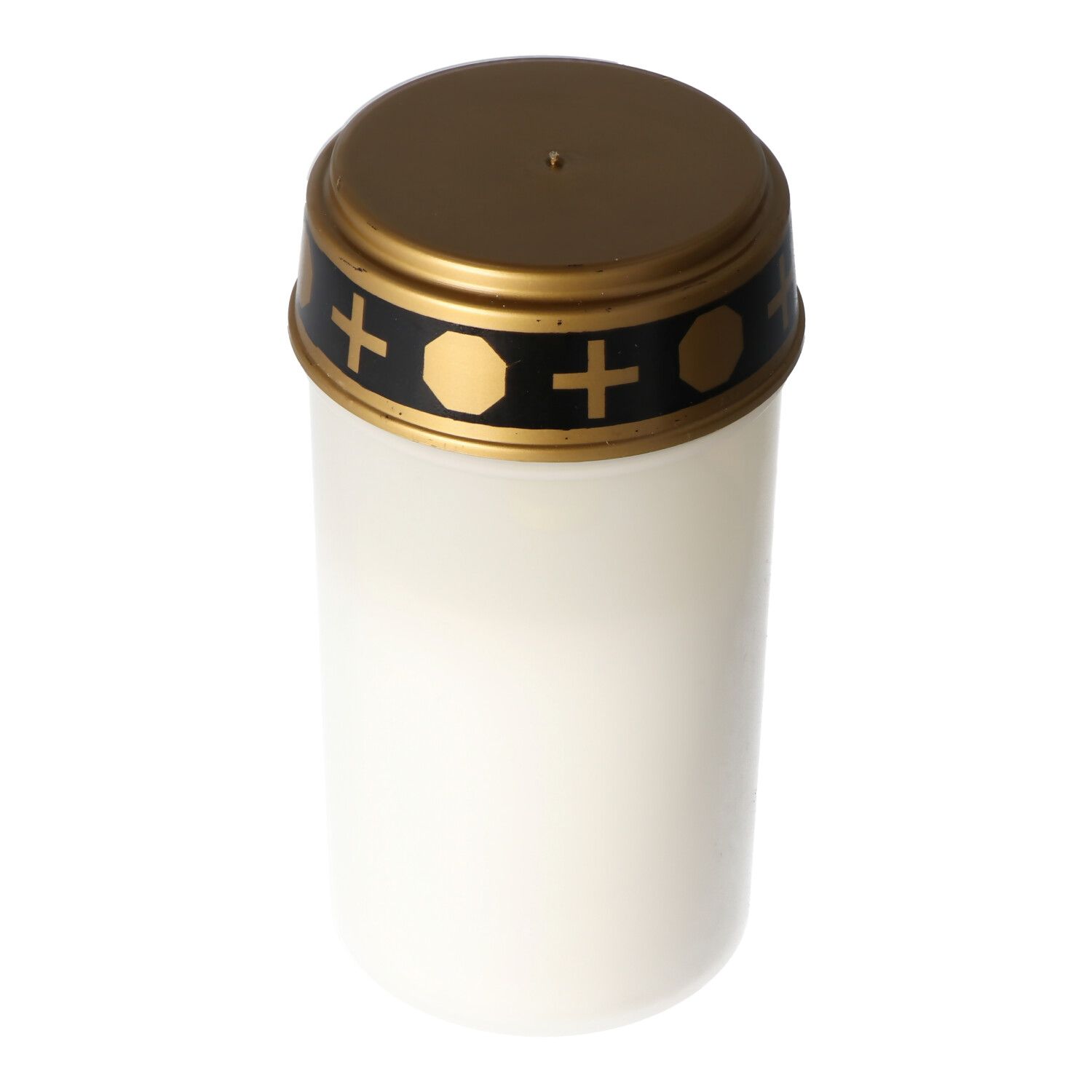 Ernstig lichtwit met een LED, met realistisch flikkerend kaarslicht, inclusief batterijen