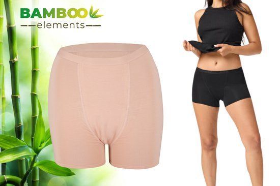 Bamboo Elements - Menstruatie Ondergoed - Hipster - Absorptie Tot 3 Tampons - Nude