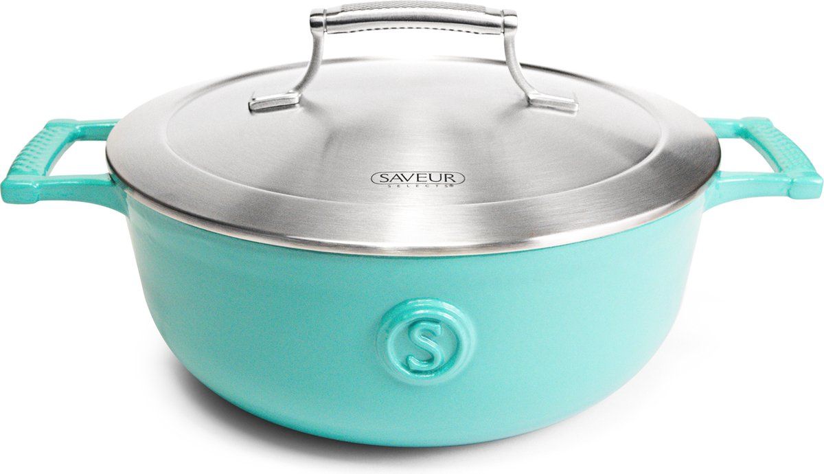 Saveur Sélects Saveur Selects Hapjespan -Ø25 Cm - Gietijzer - Pfas-vrij - Inductie - Blauw