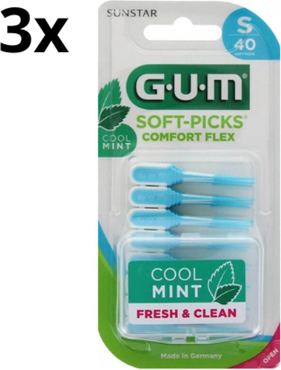 Gum Soft-Picks Comfort Flex Cool Mint Small - 3 X 40 Stuks - Voordeelverpakking