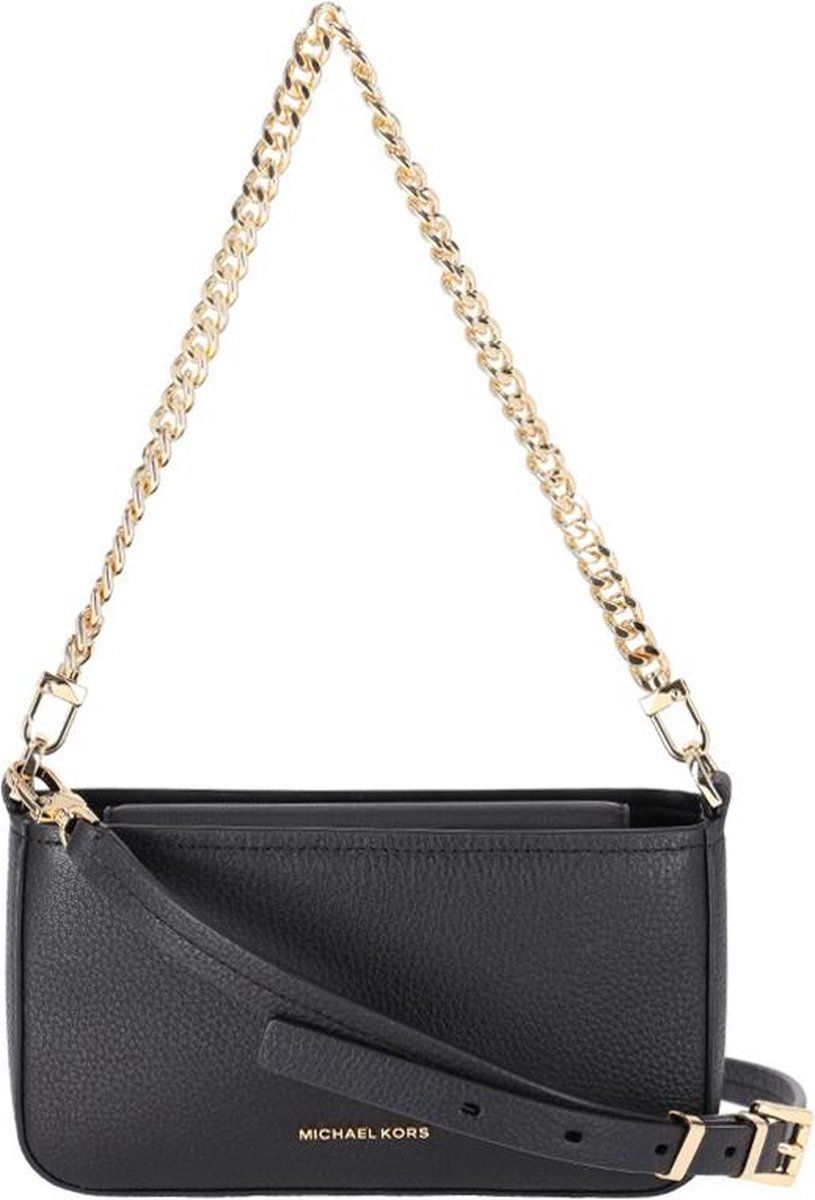 Michael Kors Bryant - Kleine Crossbodytas - Leer - Goudkleurige Hardware - Zwart