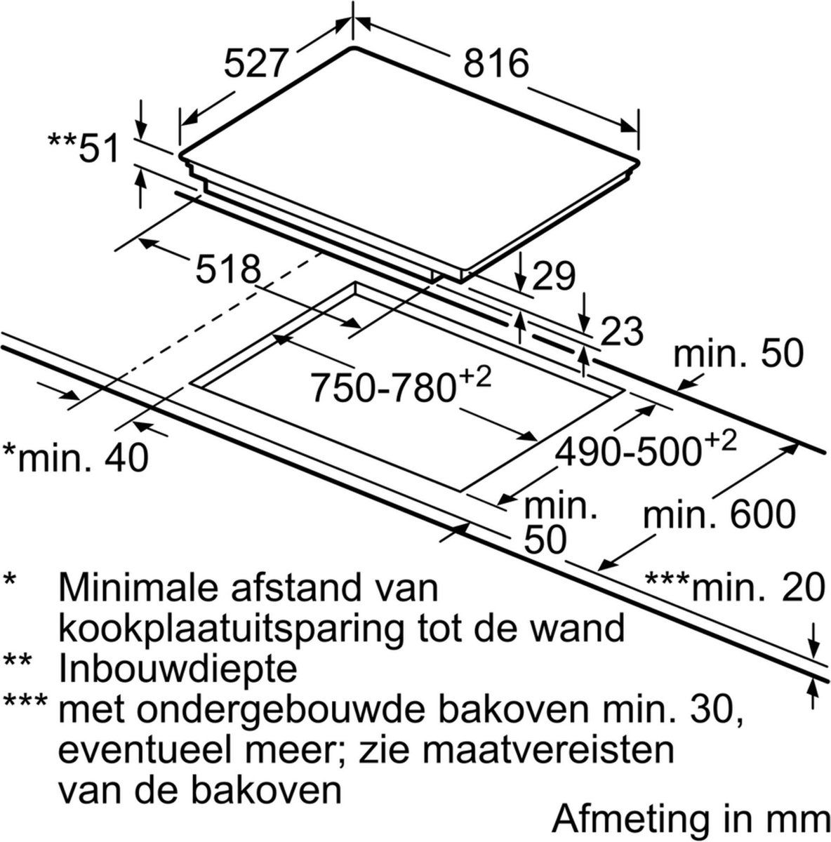 Bosch PXV875DC1E - Inductie kookplaat - FlexInduction PowerBoost RVS Zwart refurbished, photo 4