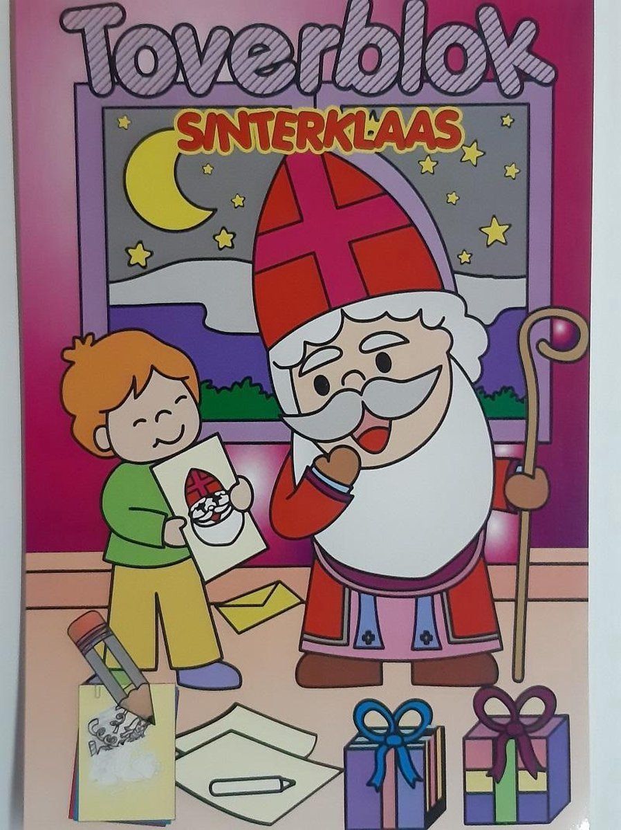 Merkloos Sinterklaas Toverblok - Sint Krasblok