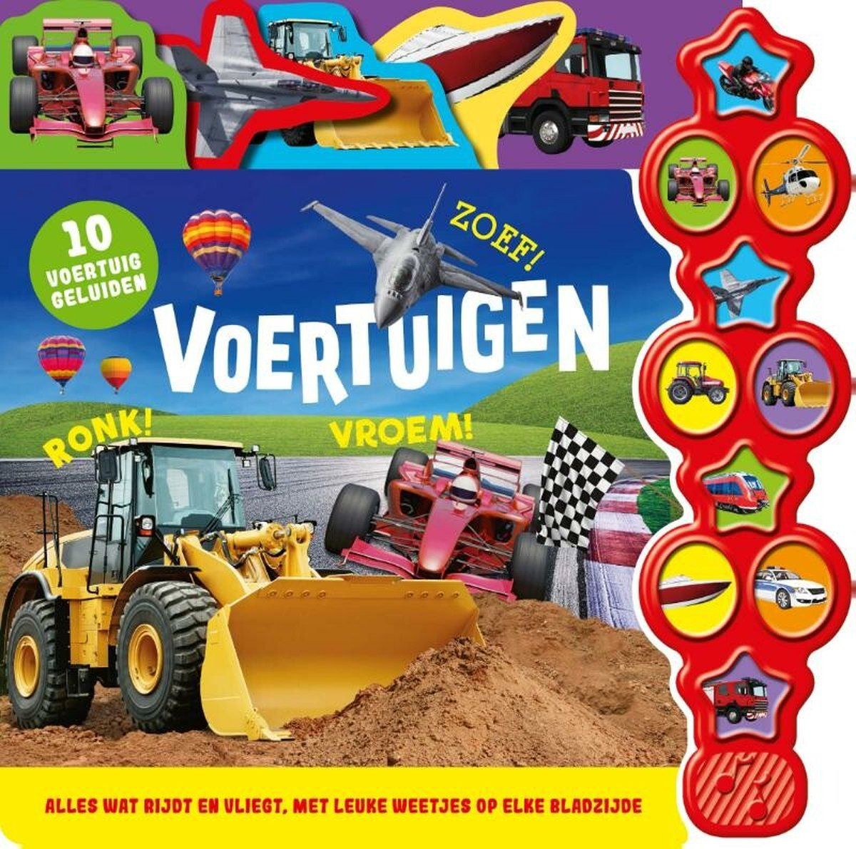 Hannah Campling 10 Geluiden - Geluidenboek - Voertuigen