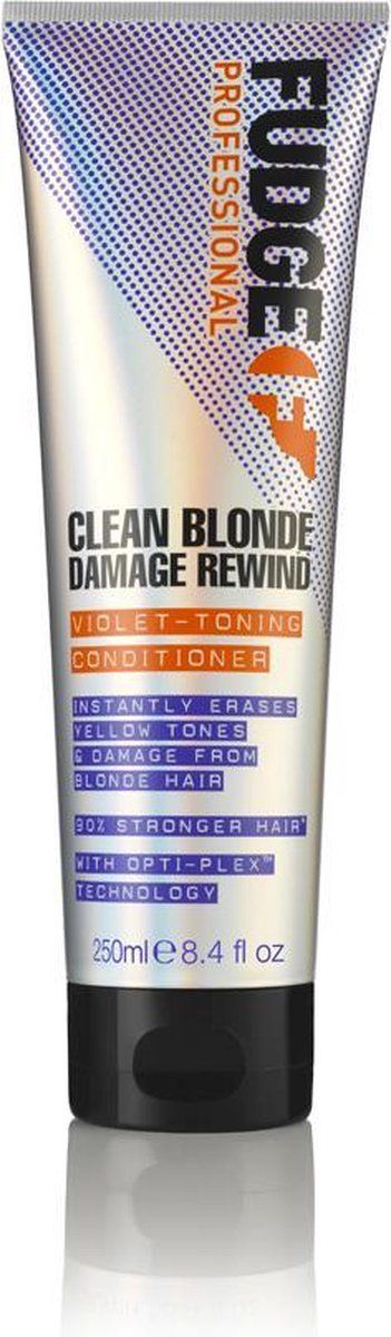 Fudge Clean Blonde Damage Rewind Violet - Conditioner - Toning - 250 ml