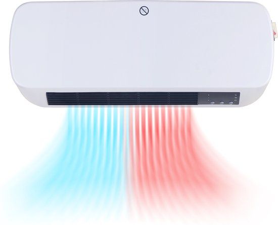 Qlt No Less Qlt 2-in-1 Keramische Kachel Met Wandmontage - Elektrische Wandkachel – Verwarming Met