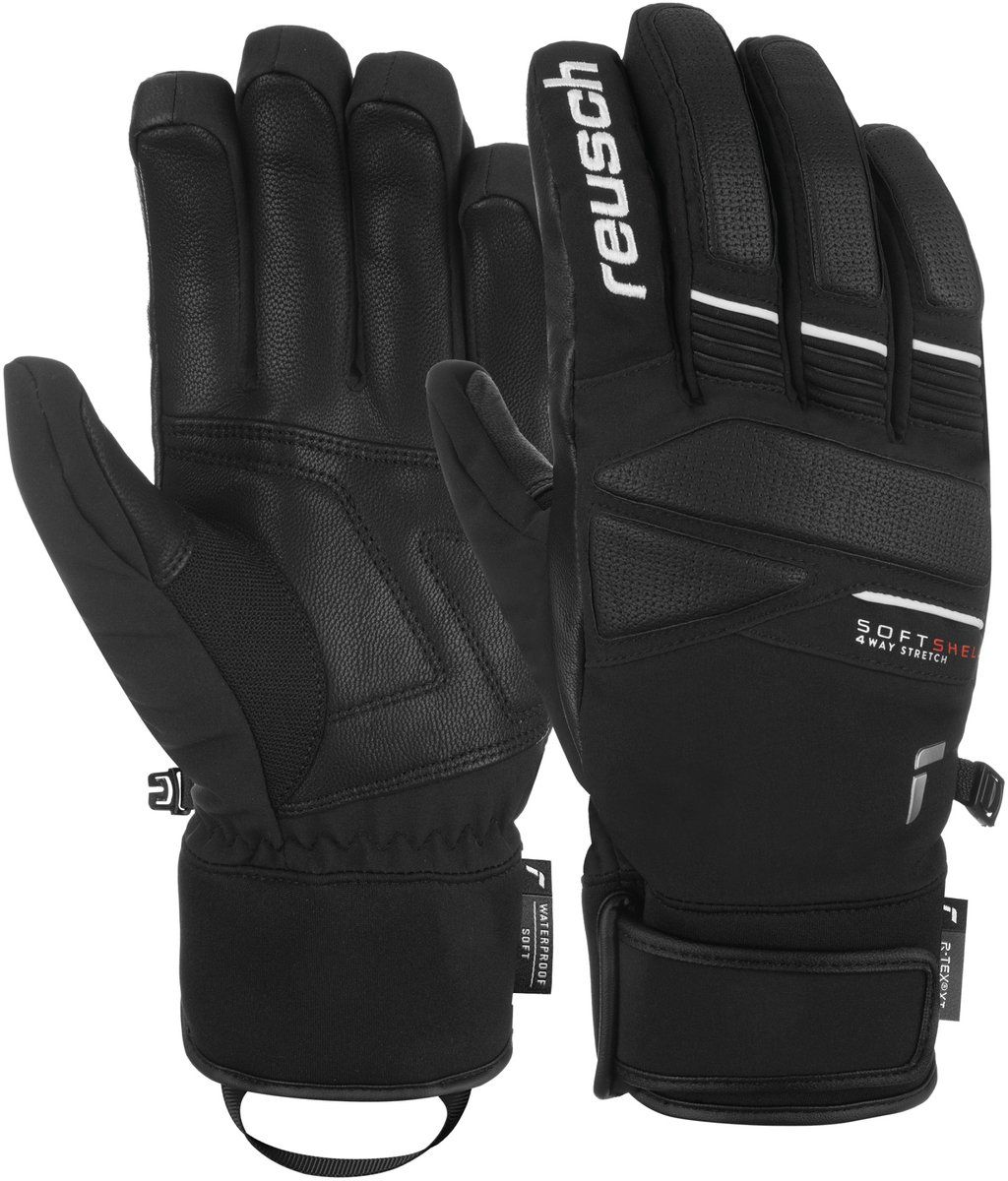 Reusch Thunder R-Tex Xt - Ski Handschoenen - Waterdicht Ademend - Zwart Wit