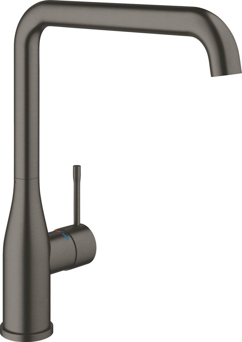 GROHE Essence New - Keukenkraan - Draaibare hoge uitloop - Hard graphite geborsteld