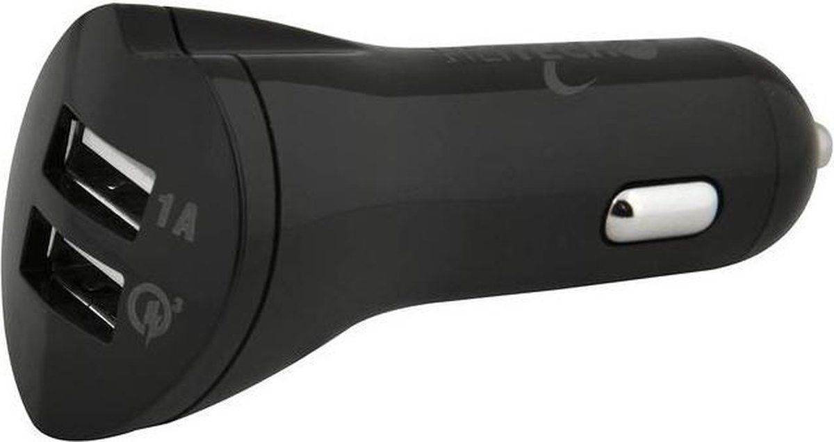Heitech USB snellader 12V met 2 USB-poorten