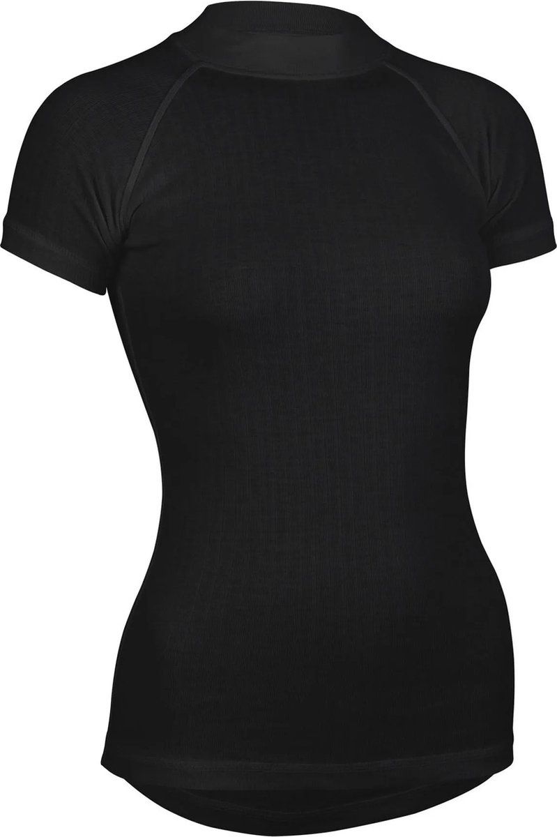 Avento Thermoshirt - Korte Mouw - Dames - Aansluitend - Zwart - Maat 38