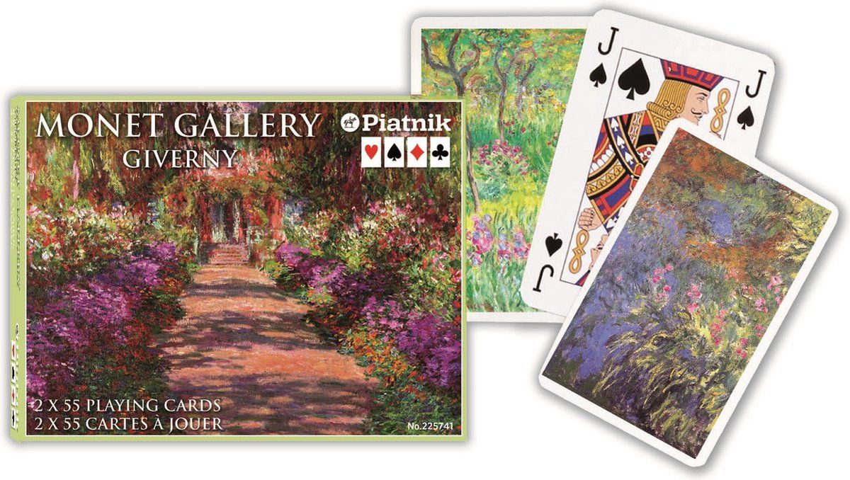 Piatnik Monet Giverny Speelkaarten - Dubbeldeks.