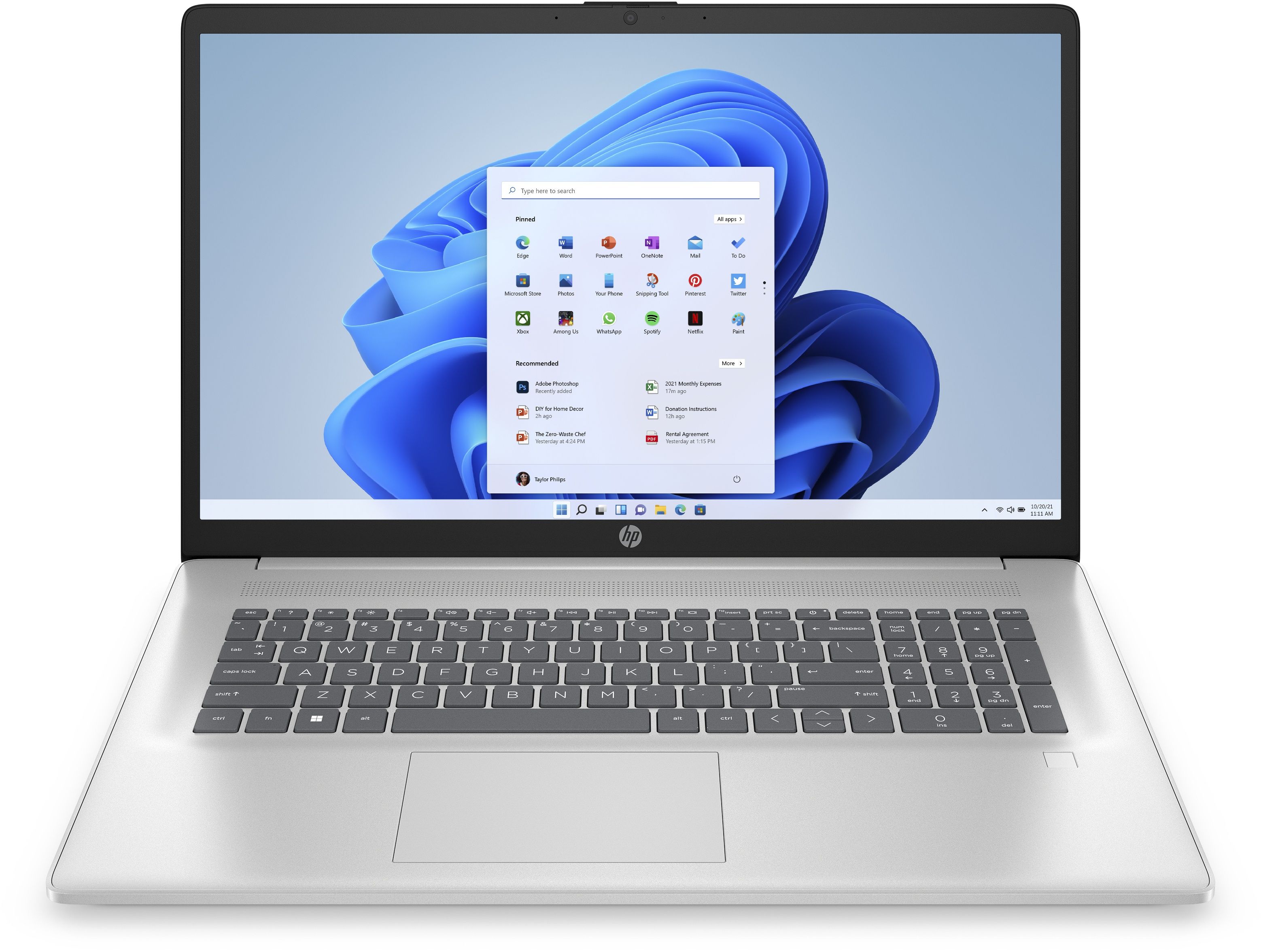 HP 17-cp2726nd - Laptop - AMD Ryzen 3 7320U - 17,3 inch Full HD - 8GB RAM - 256GB SSD