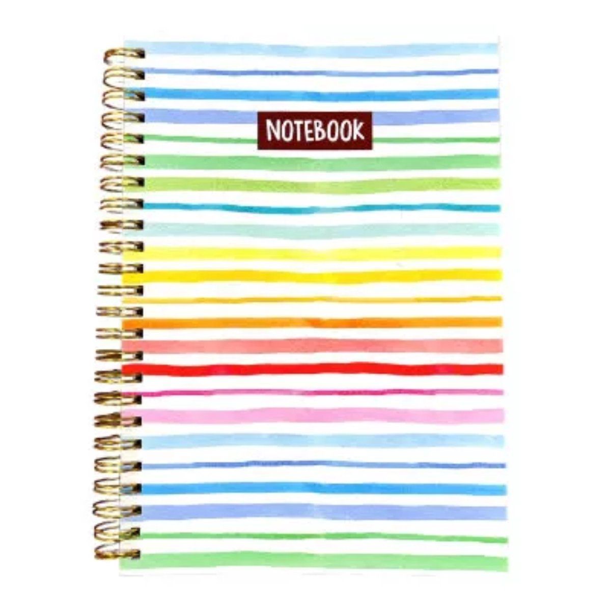 Merkloos Notitieboek - A5 - Lijntjes - Schoolspullen - Rainbow