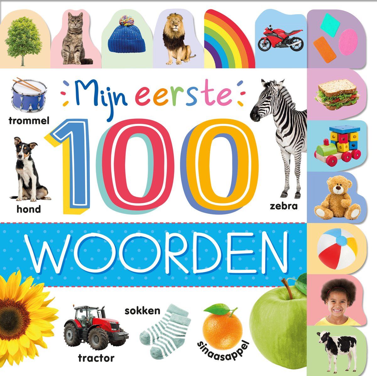Suzanne Fossey Rebo Mijn Eerste 100 Woorden - Boekje Voor Kleintjes - Met Kleurrijke Plaatjes (24 Pagina's)