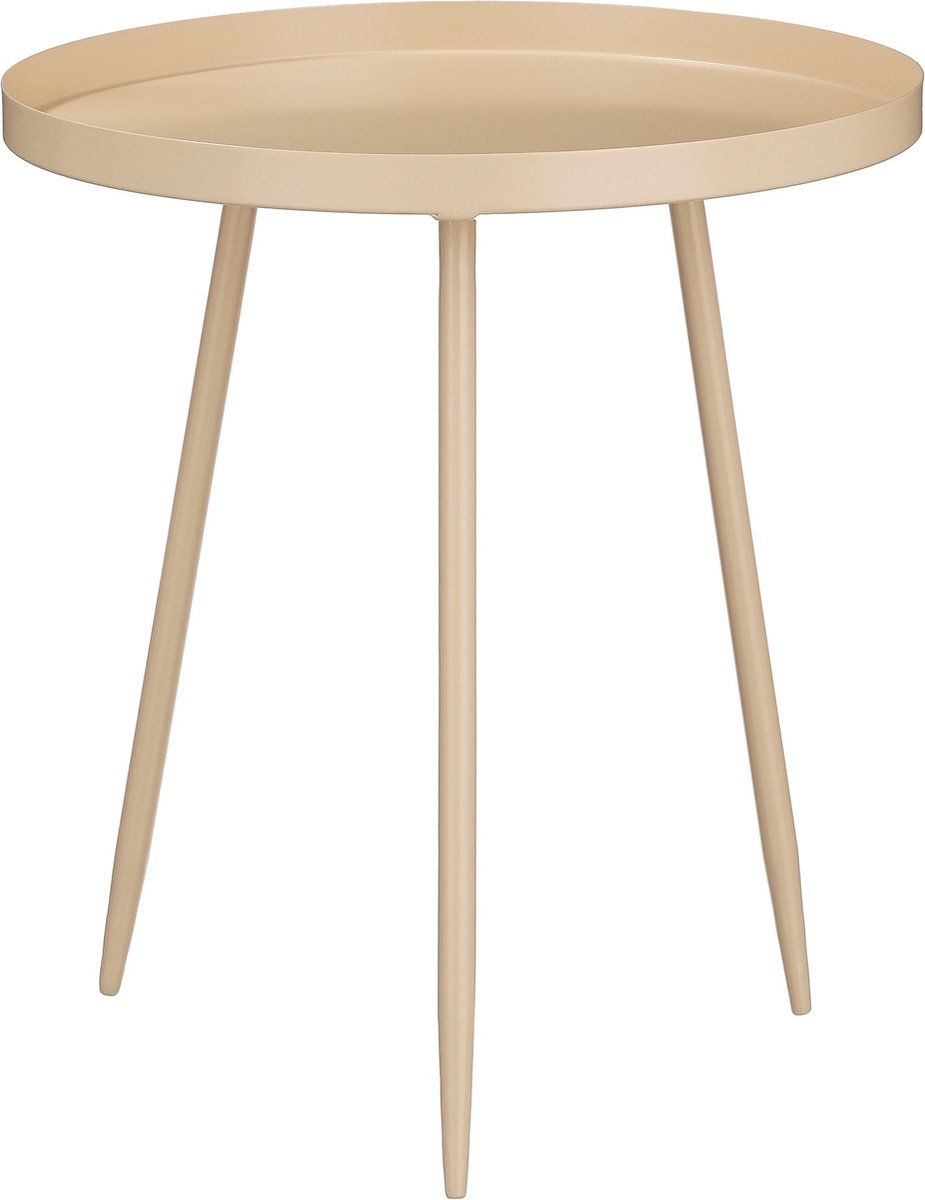 Mica Decorations Flores - Bijzettafel - Metaal - H44 XØ40 Cm - Beige