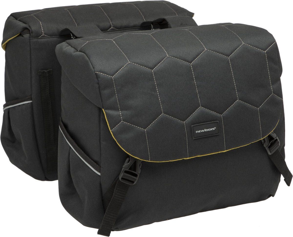 New Looxs Mondi Joy Double Fietstas - 38L - Waterafstotend - Zwart