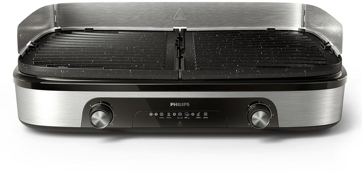 PHILIPS HD6222/90 - Grillplaat - 2400 W - Zwart
