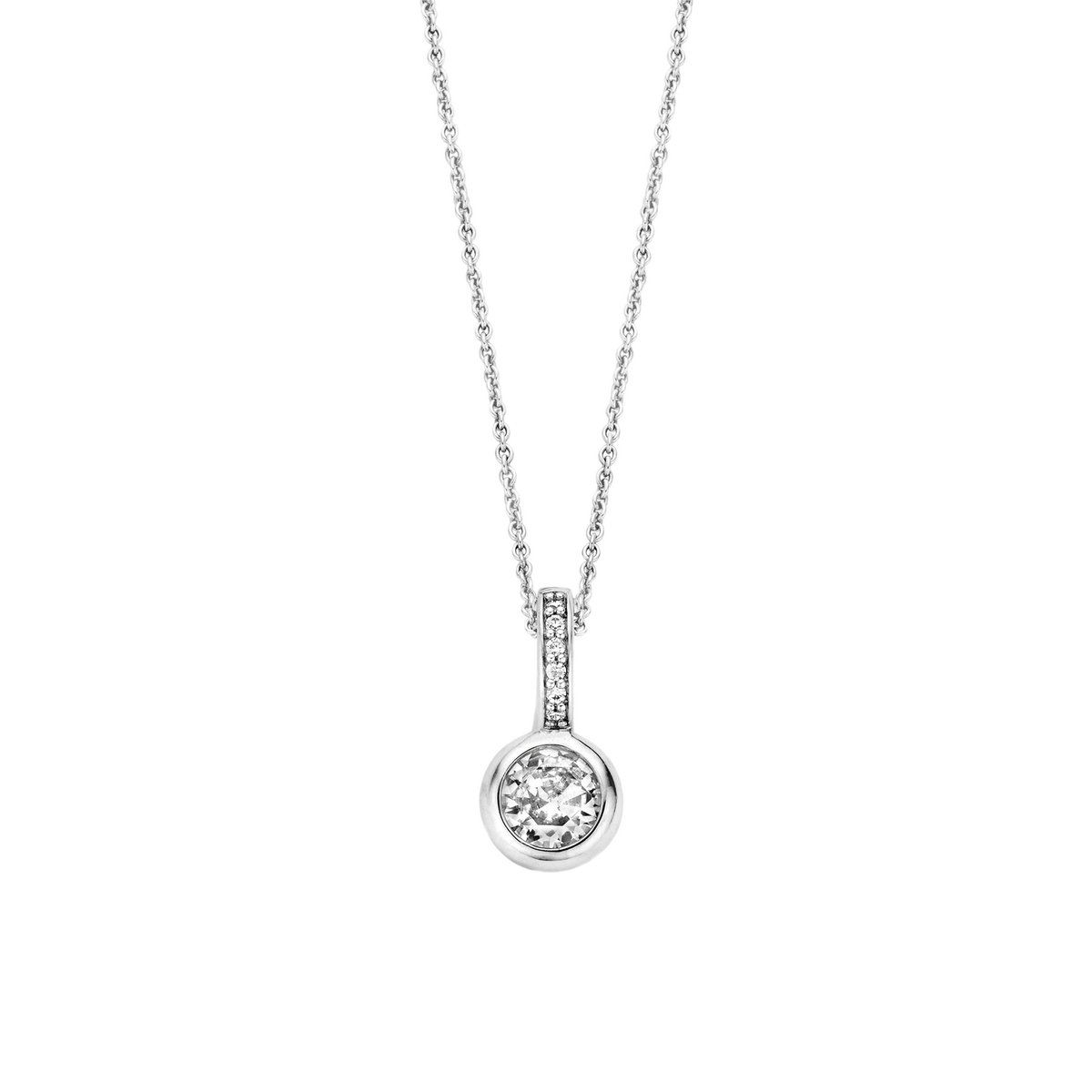 Ti Sento Dames Hanger - 925 Zilver - Zirconia Wit - 6739ZI