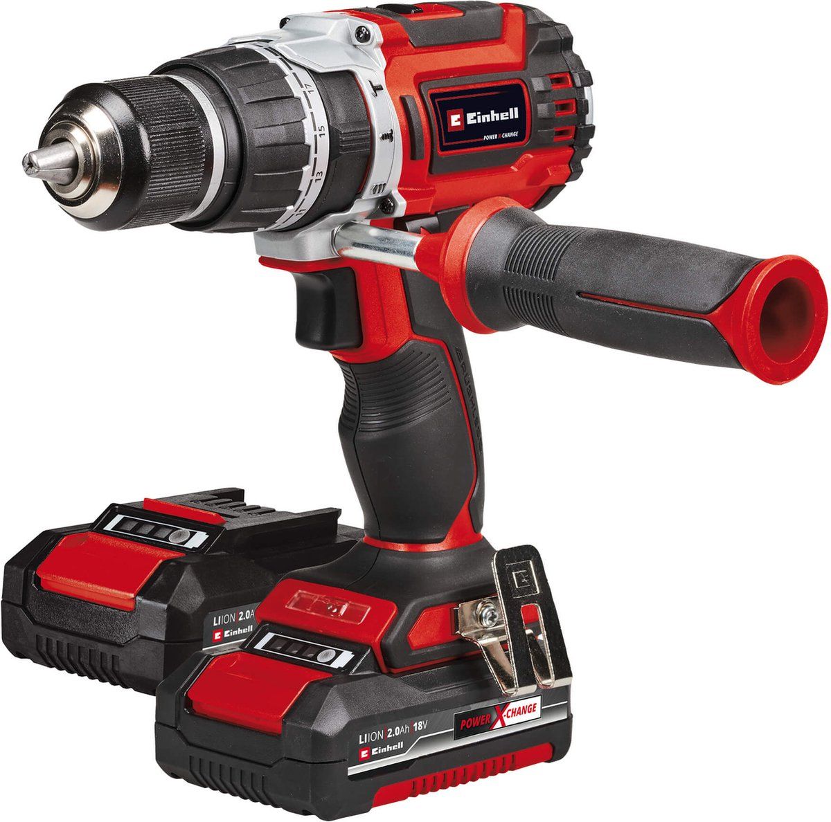 Einhell Tp-Cd 18/60 Li-i Bl - Accu Klopboor-/Schroefmachine - Koolborstelloze Motor 60 Nm - Incl. 39-delige Bit-/borenset (2 Stuks)