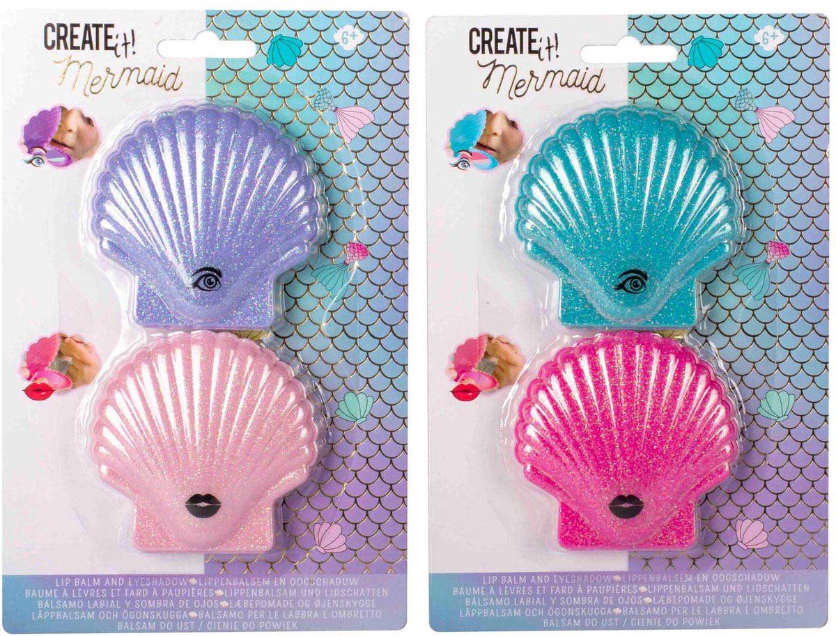 Create It! Mermaid - Lip En Oog Make-up - Hydraterende Lippenbalsem En Oogschaduw - Multi