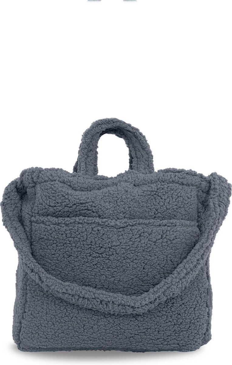 Jollein Luiertas Teddy - Schoudertas - Magneetsluiting - Storm Grey
