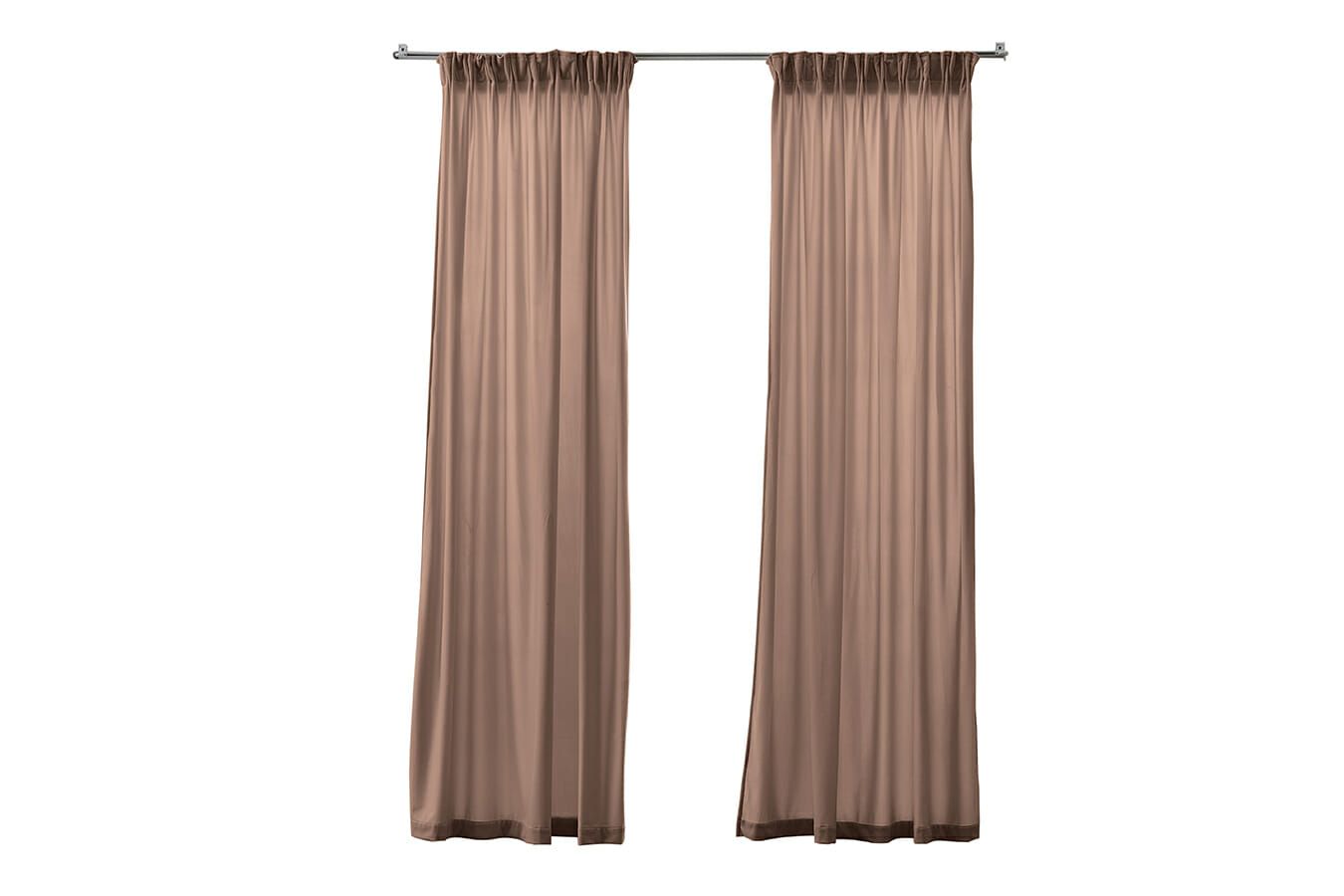 Larson - Velvet Gordijnen - 1.4m x 2.5m - Haken - Roze