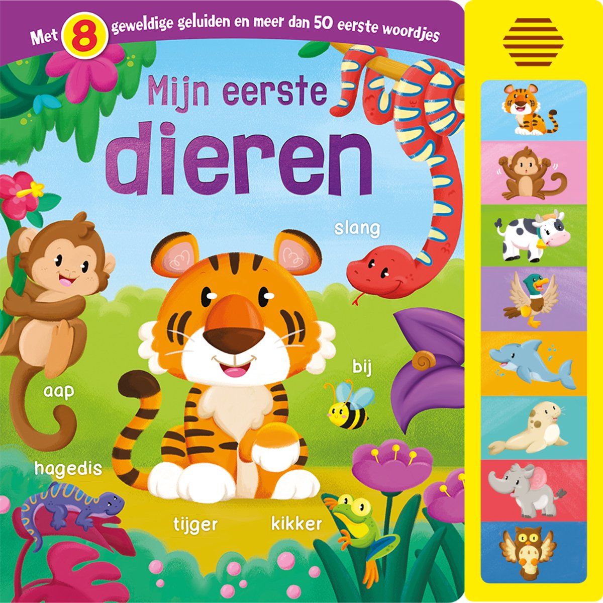 Onbekend Geluidenboek Mijn Eerste Dieren - 8 Geluiden - Hardcover Met Illustraties