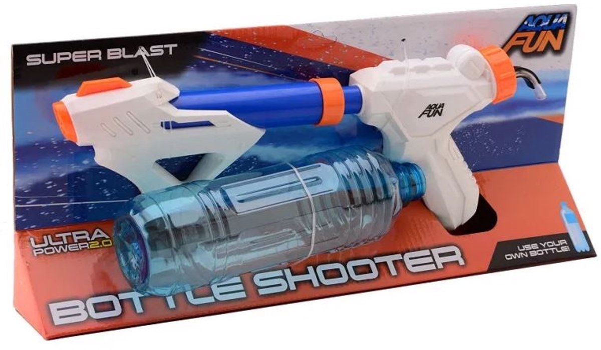 Johntoy Aqua Fun - Waterpistool - 54 cm - Wit Blauw
