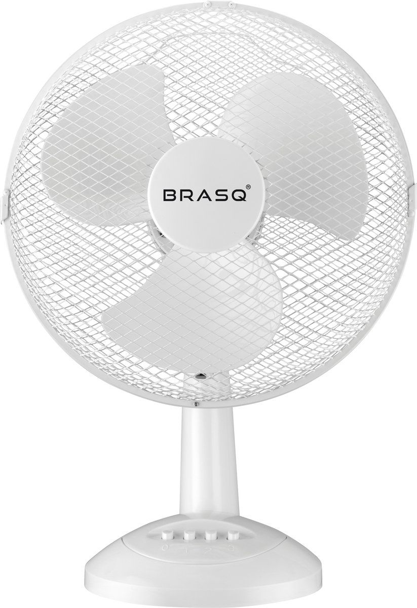 Brasq Tafelventilator F400 - 30 Cm - 3 Snelheden - Wit