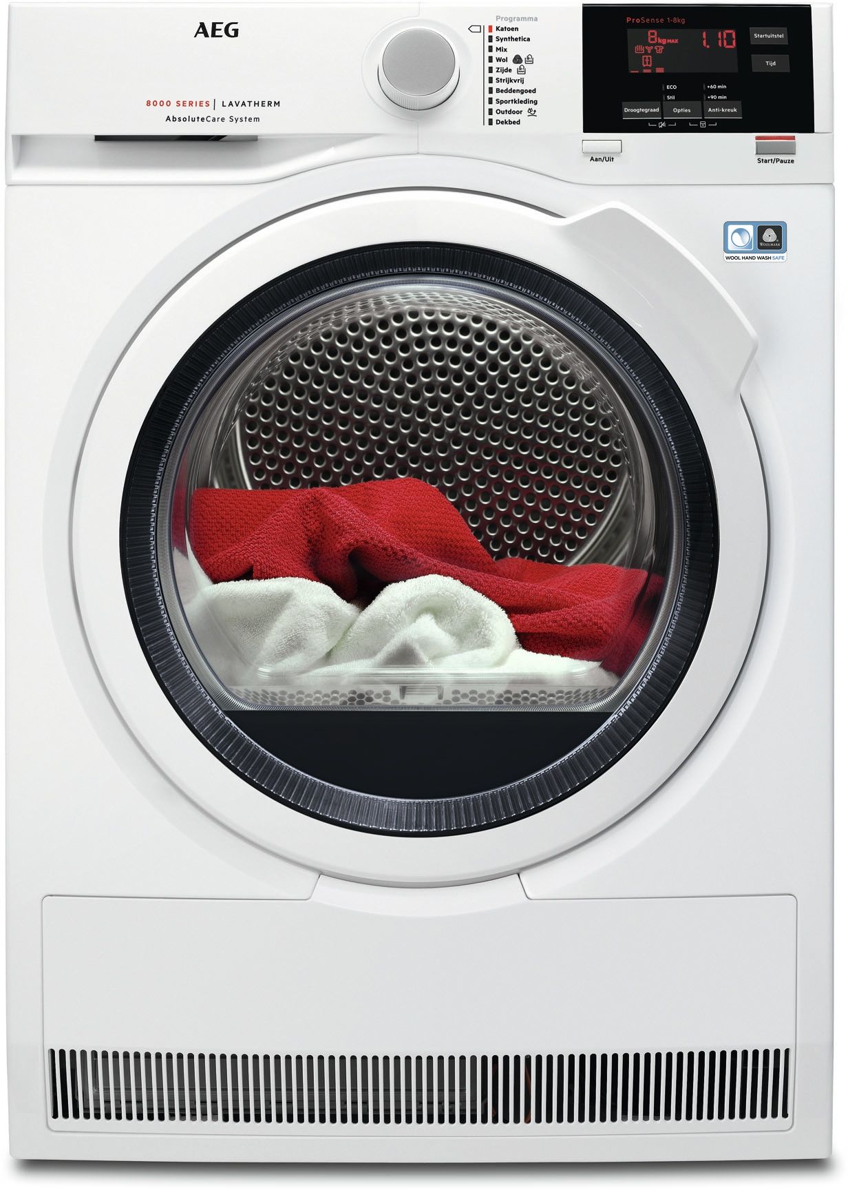 AEG T8DB84GW - Warmtepompdroger - 8 kg - Energieklasse D