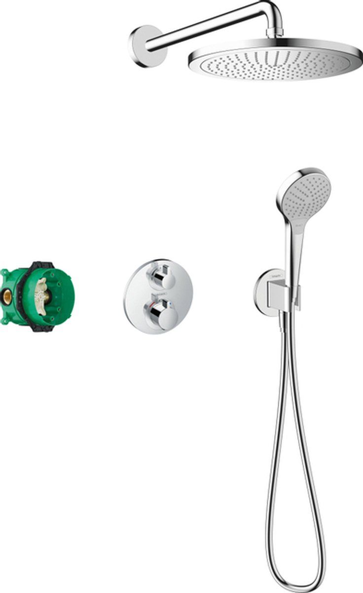 Hansgrohe Croma - Inbouw Doucheset - Ecostat Thermostaat - 280mm Hoofddouche - Chroom