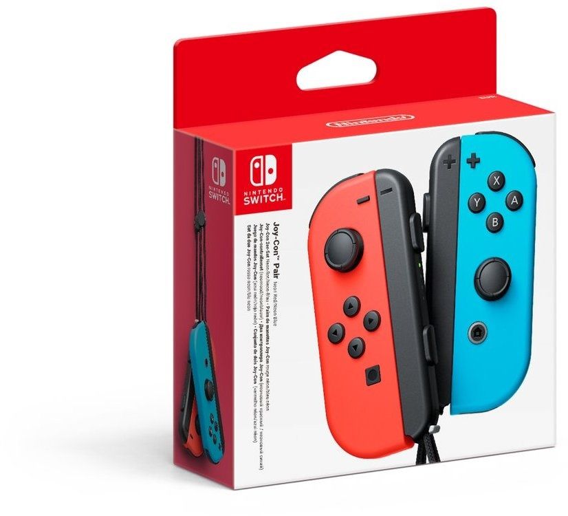 Nintendo Joy-Con Controllers - Gamepad - HD-trilfunctie - Neon Rood en Blauw (paar)