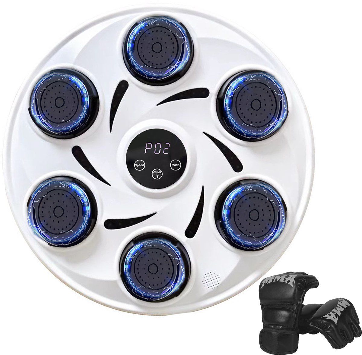 Gatson Premium Boxing Machine - Boksmachine met Muziek - Inclusief Bokshandschoenen - Bokszak