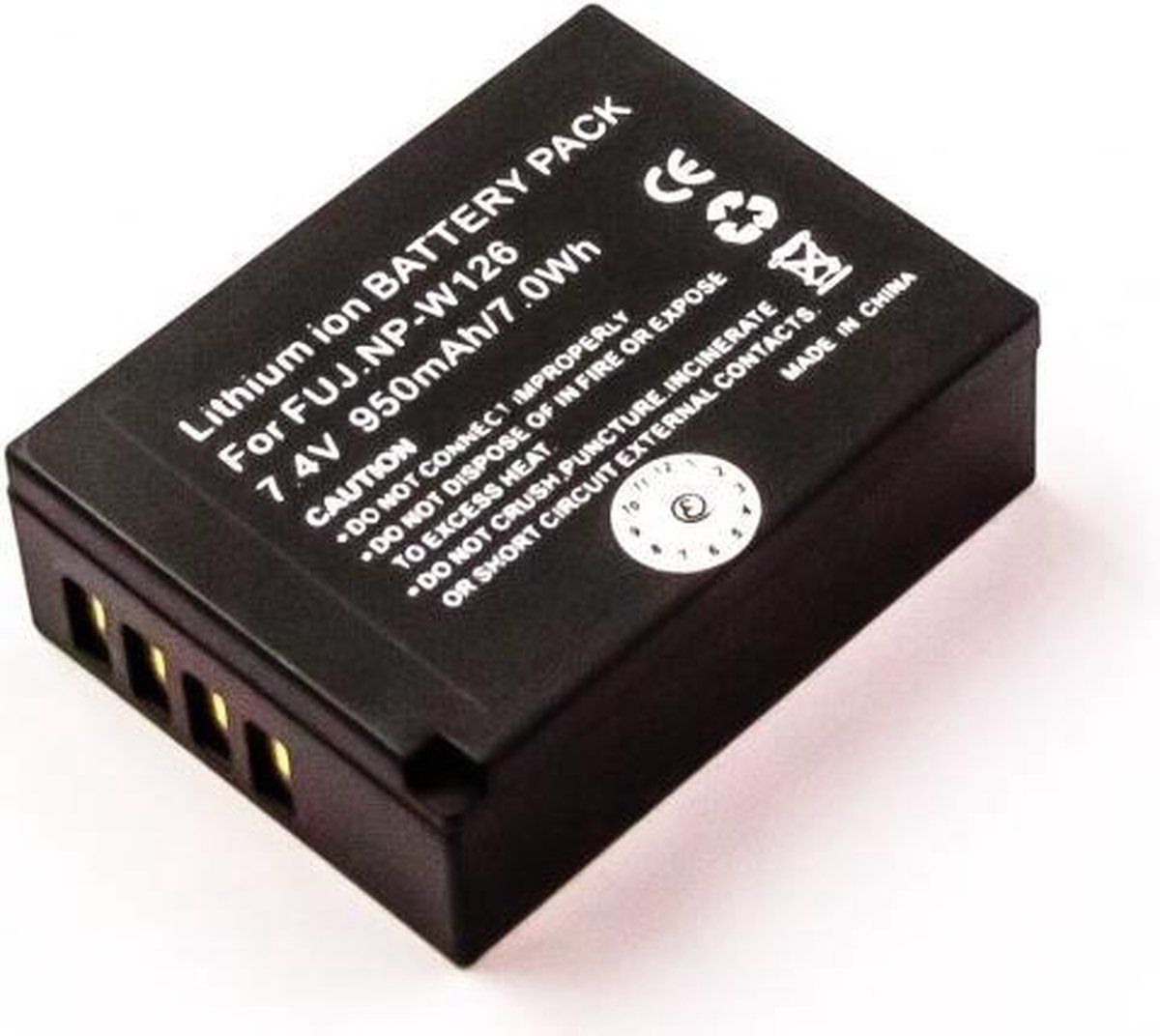 AccuCell-batterij Geschikt Voor Fujifilm Np-W126, X-Pro 1, FinePix HS3