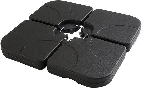 Brixy Parasoltegels - Parasolvoet - Vulbaar Tot 80kg - 50x50cm - 4 Stuks - Parasoltegels Voor