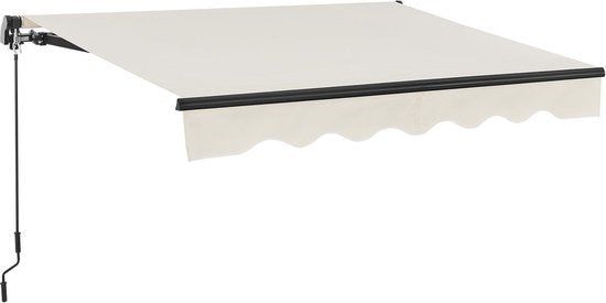 Merkloos Zonnescherm / Luifel - 300 X 250 Cm - Beige - Incl. Bevestigingsmaterialen