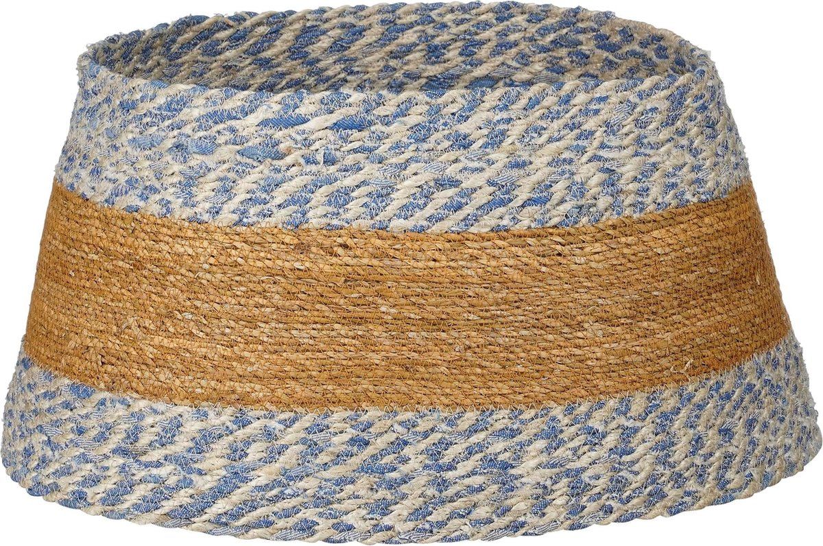 House Of Seasons Kerstboomrok - H26 XØ50 Cm - Zeegras - Blauw